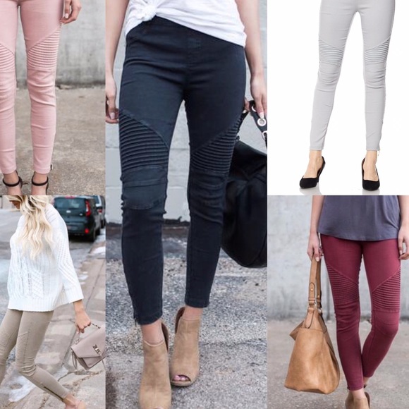 Last Olive Moto Jegging With Ankle Zipper Detail - Picture 2 of 2